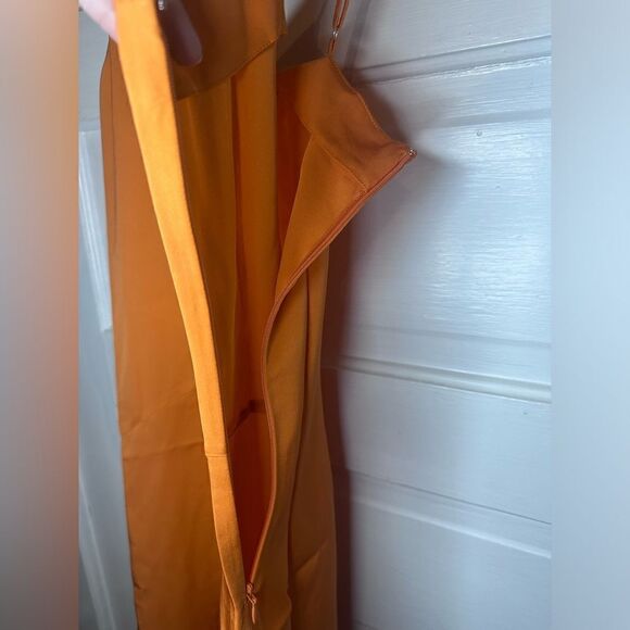Lita | NWTs Silk Slip Dress in Orange Size Medium - Picture 8 of 11